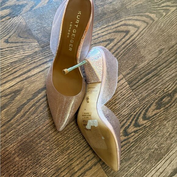 NWOT Kurt Geiger PINK CLEAR pumps Size 6 - Picture 10 of 10